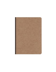 Carnet brochure clairefontaine age bag 148x210mm 192 pages reglure lignee coloris tabac. 2