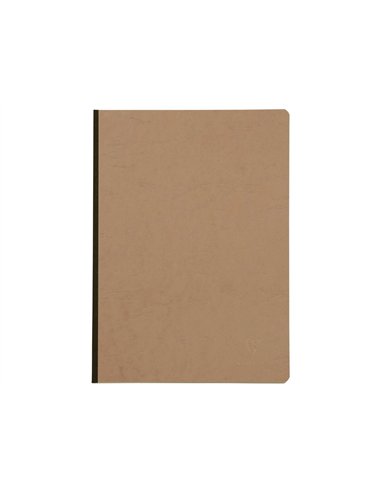 Carnet brochure clairefontaine age bag 210x297mm 192 pages reglure unie coloris tabac.