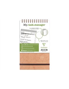 Bloc clairefontaine my task manager age bag reliure integrale 120x200mm 250p detachables reglure.