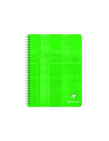 Cahier clairefontaine 17x22cm 100 pages seyes papier velin veloute 90g couverture pelliculee reliure integrale.