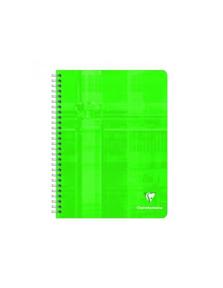 Cahier clairefontaine 17x22cm 100 pages seyes papier velin veloute 90g couverture pelliculee reliure integrale.