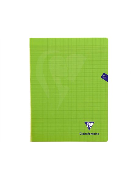 Cahier pique clairefontaine mimesys couverture polypropylene 24x32cm 96 pages 90g seyes coloris.