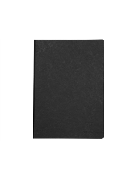 Carnet brochure clairefontaine age bag 148x210mm 192 pages reglure unie coloris noir.