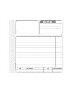 Manifold autocopiant exacompta commandes 2 exemplaires 210x210mm 50 duplis. 2