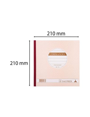 Manifold autocopiant exacompta commandes 3 exemplaires 210x210mm 50 triplis.