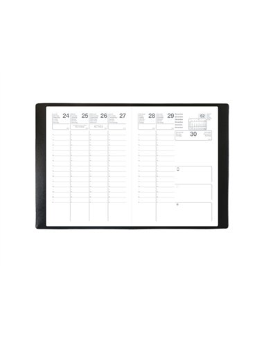 Agenda quovadis scolexdi ml alpha 18-19 coloris noir 100x150mm.