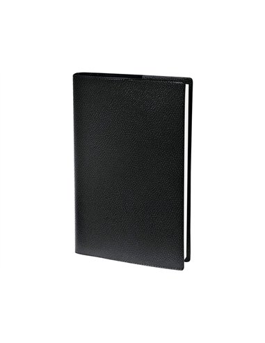 Agenda quo vadis universitaire semainier scolaire 08/08 100x150mm couverture plastique grainée impala noir.
