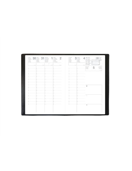 Agenda quovadis calliope ml alpha 18-19 coloris noir 160x240mm.