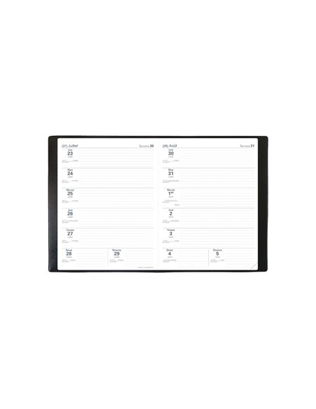 Agenda quo vadis le professeur impala coloris noir dim. 210x270mm.