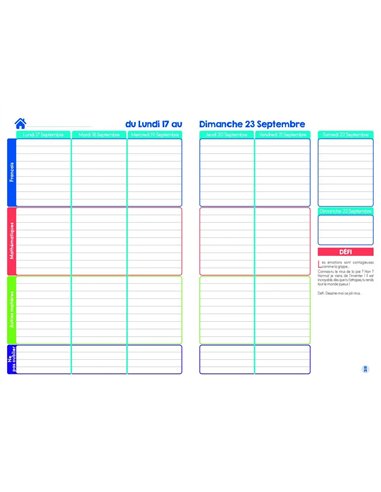 Agenda quo vadis semainier mon agenda malin fr.