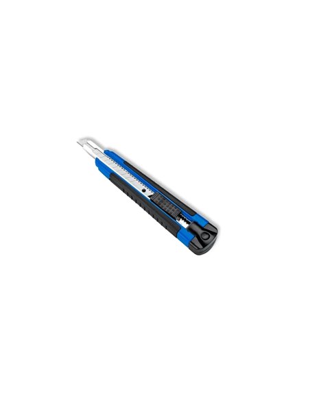 Cutter polyvalent Dahle 10870 avec lame de 9 mm - Mécanisme de verrouillage automatique - Guide métallique