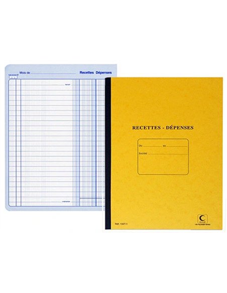 Registre standard elve piqué a4 210x297mm recettes dépenses 80 pages.