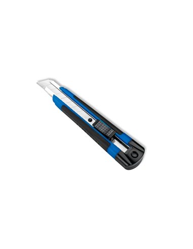 Cutter polyvalent Dahle 10875 avec lame de 18 mm - Mécanisme de verrouillage automatique - Guide métallique