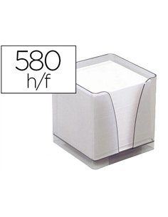 Bloc cube quo vadis plexiglass fumé boîte distributrice bloc papier encoche préhension s/film individuel 14001.