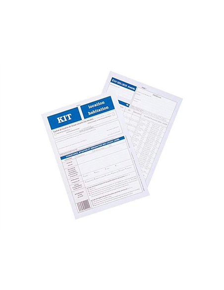 Kit contrat location habitation vide weber diffusion 8 pages location caution état lieux entrée et sortie.