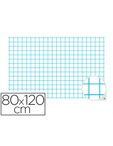 Tableau bouchut grandrémy quadrillage 5x5 effaçable à sec 80x120cm.