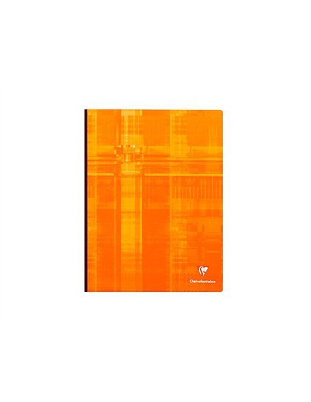 Cahier broché clairefontaine papier vélin velouté couverture souple pelliculée a4+ 24x32cm 190 pages 90g 5x5mm.