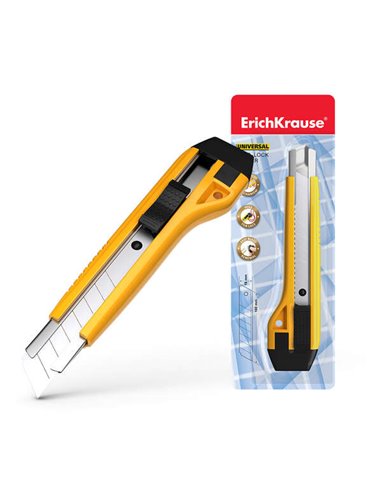 Cutter universel Erichkrause avec serrage automatique - Système de maintien de lame autobloquant - Séparateur intégré - Lame seg