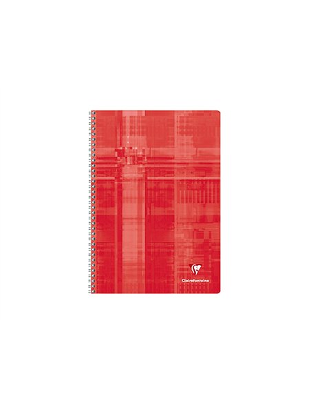 Cahier clairefontaine papier vélin velouté couverture pelliculée reliure intégrale a4 21x29,7cm 100 pages 90g 5x5mm.