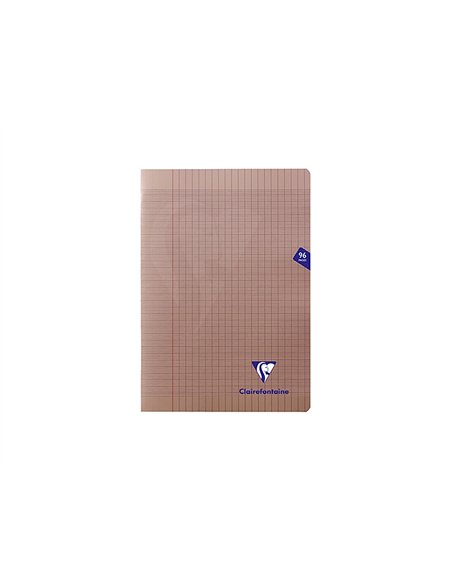 Cahier piqué clairefontaine papier vélin velouté couverture pelliculée a4 21x29,7cm 96 pages 90g séyès.