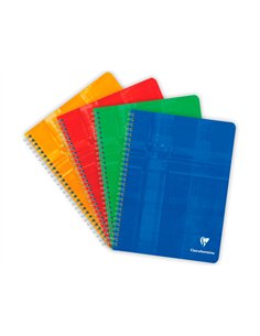 Cahier clairefontaine papier vélin velouté couverture pelliculée reliure intégrale a5+ 17x22cm 100 pages 90g séyès. 2