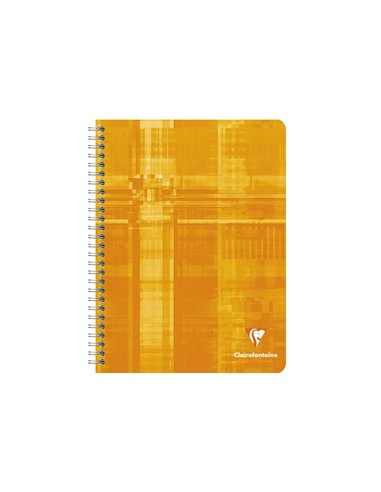 Cahier clairefontaine papier vélin velouté couverture pelliculée reliure intégrale a5+ 17x22cm 100 pages 90g séyès.
