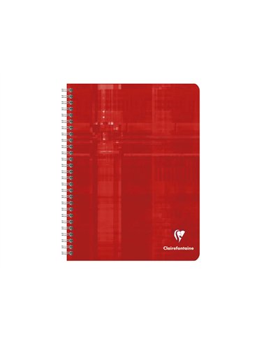 Cahier clairefontaine papier vélin velouté couverture pelliculée reliure intégrale a5+ 17x22cm 100 pages 90g séyès.