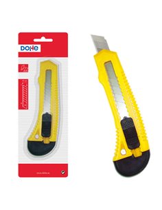 Coupe-plastique robuste Dohe - Lames en acier cassables - Système de verrouillage de la lame - Guide en plastique