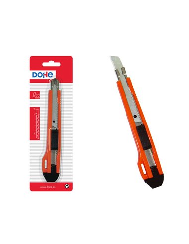 Coupe-plastique robuste Dohe - Lames sécables en acier - Système de verrouillage de la lame - Guide en métal