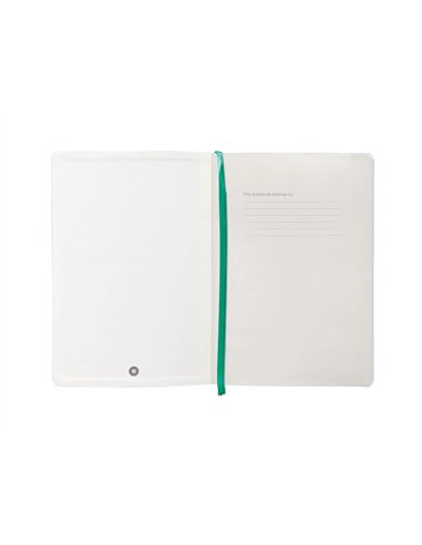 Carnet a5 antartik notes lignecouverture souple fermeture elastique 100 pages 80gr coloris vert menthe.