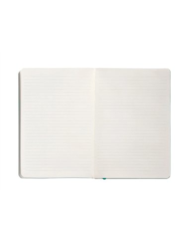 Carnet a5 antartik notes lignecouverture souple fermeture elastique 100 pages 80gr coloris vert menthe.