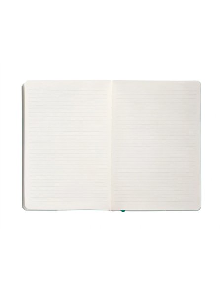 Carnet a5 antartik notes lignecouverture souple fermeture elastique 100 pages 80gr coloris vert menthe.