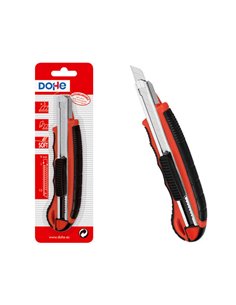 Coupe-plastique Dohe avec guide en acier inoxydable - Lames cassables en acier - Système de verrouillage des lames - Blister ind