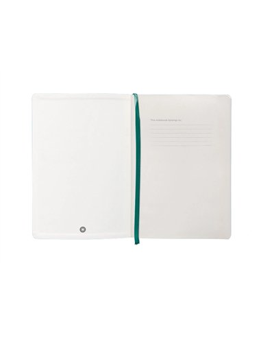 Carnet a5 antartik notes lignecouverture souple fermeture elastique 100 pages 80gr coloris vert paon.