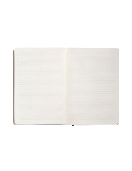 Carnet a5 antartik notes lignecouverture souple fermeture elastique 100 pages 80gr coloris vert paon.