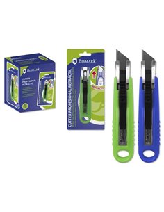 Cutter rétractable professionnel Bismark - Manche en plastique