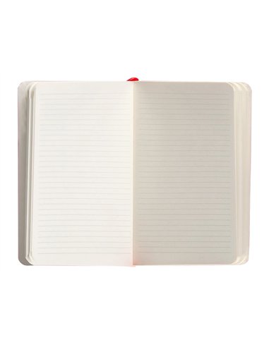 Carnet a6 antartik notes lignecouverture souple fermeture elastique 100 pages 80gr coloris rouge.