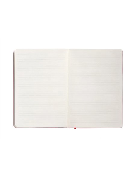 Carnet a5 antartik notes lignecouverture souple fermeture elastique 100 pages 80gr coloris rouge.
