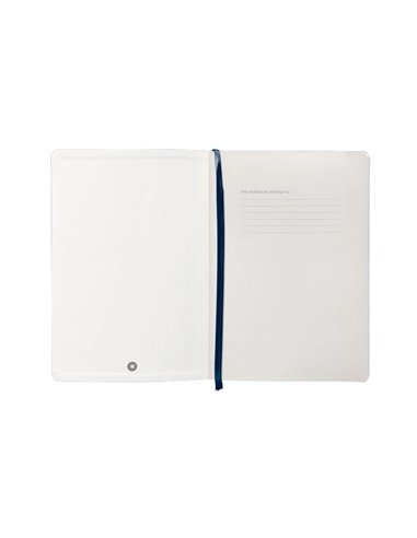Carnet a5 antartik notes lignecouverture souple fermeture elastique 100 pages 80gr coloris bleu marine.