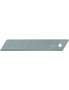 Lot de 10 lames de rechange pour cutters Olfa - 8 segments - Largeur 18 mm