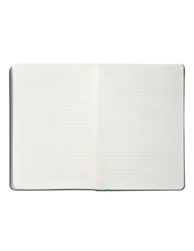 Carnet a5 antartik notes lignecouverture rigide fermeture elastique turquoise 100 pages 80gr coloris gris.