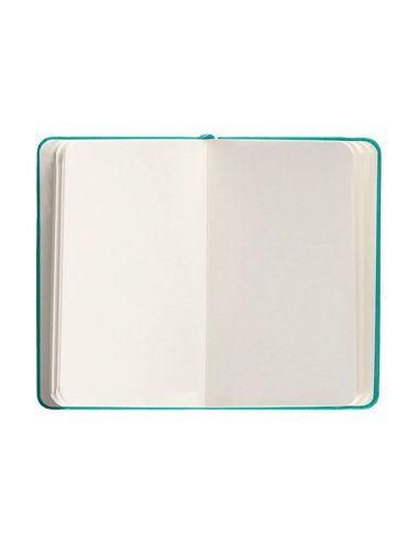Carnet a6 antartik notes papier uni ivoire couverture rigide fermeture elastique 100pages 80gr coloris vert menthe.