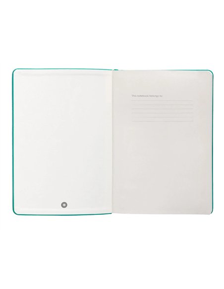 Carnet a5 antartik notes lignecouverture rigide fermeture elastique 100 pages 80gr coloris vert menthe.