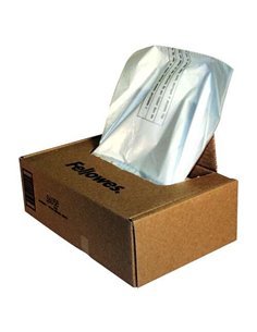 Lot de 50 sacs poubelle Fellowes pour destructeurs de documents de 110 à 130 L