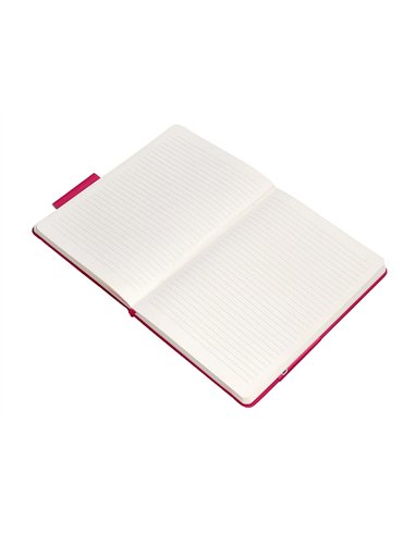 Carnet a5 antartik notes lignecouverture rigide fermeture elastique 100 pages 80gr coloris framboise.