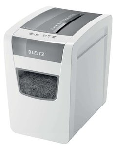 Destructeur de papier Leitz IQ Slim Home Office P4 Confetti Cut - Détruit jusqu'à 10 feuilles à la fois - Corbeille de 23 L - Si