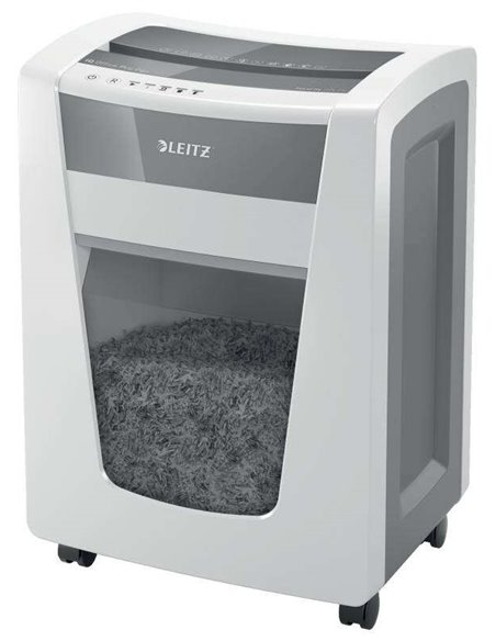 Destructeur de papier manuel Leitz IQ Office PRO P6+ Micro-Cut P6 - Détruit 5 feuilles - Autonomie continue de 240 m - Blanc
