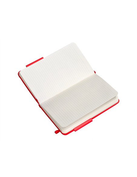 Carnet a6 antartik notes lignecouverture rigide fermeture elastique 100 pages 80gr coloris rouge.