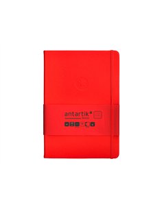 Carnet a5 antartik notes lignecouverture rigide fermeture elastique 100 pages 80gr coloris rouge. 2