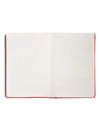Carnet a5 antartik notes lignecouverture rigide fermeture elastique 100 pages 80gr coloris rouge.